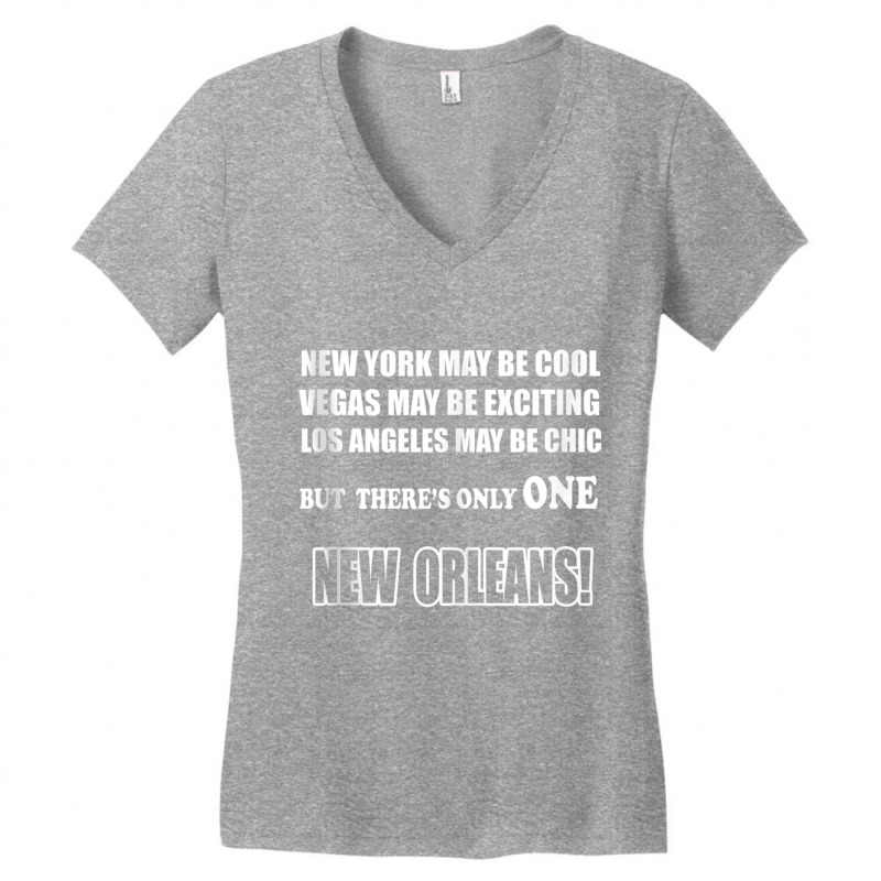 City Pride American Loving My City Name Travel New Orleans Tank Top Women's V-Neck T-Shirt by cm-arts | Artistshot