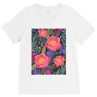 Garden V-neck Tee | Artistshot