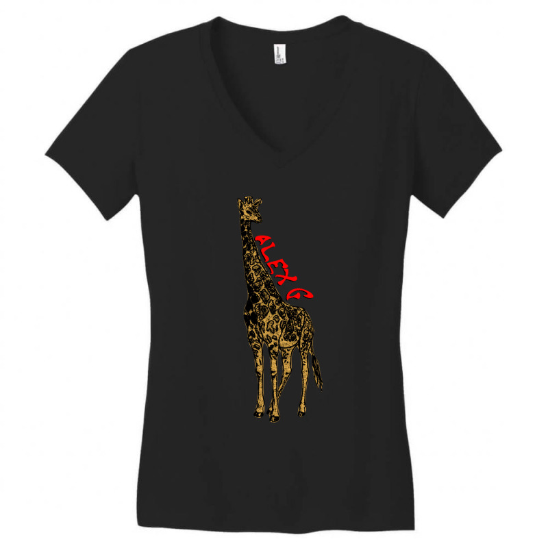 Alex G God Save The Animals Giraffe183 Women's V-Neck T-Shirt by CARLADORTON | Artistshot