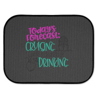 Todays Forecast Cruising With A Chance Of Drinking Relaxed Fit Rear Car Mat | Artistshot