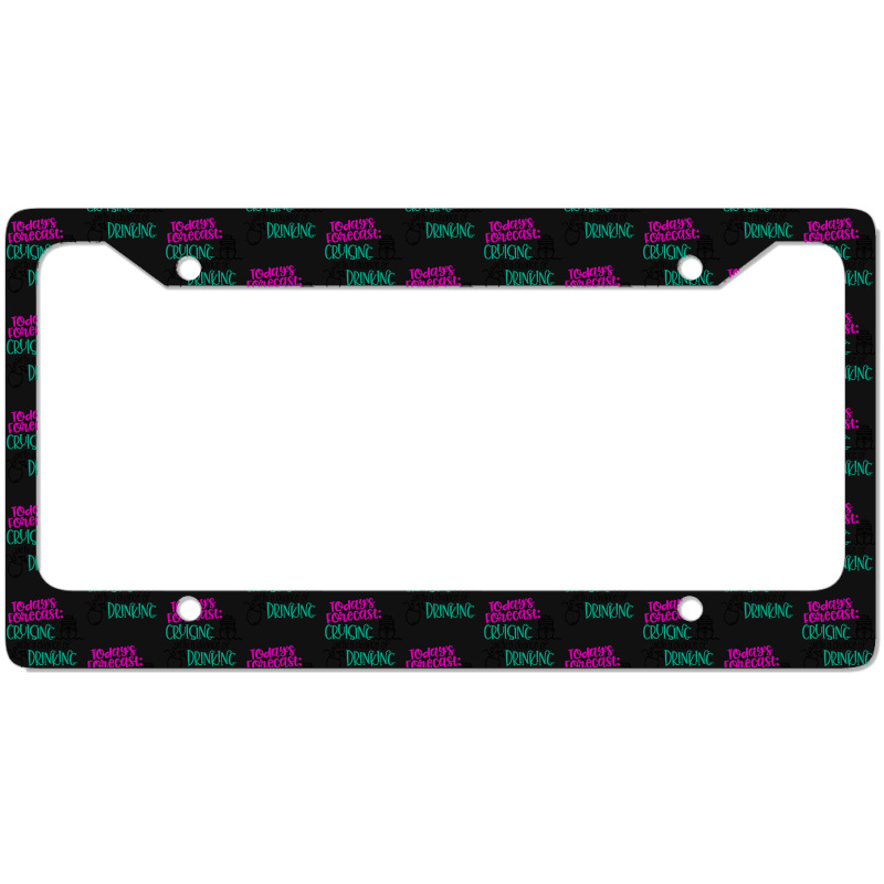 Todays Forecast Cruising With A Chance Of Drinking Relaxed Fit License Plate Frame | Artistshot