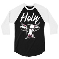 Holy Funny Cow Sweatshirt 3/4 Sleeve Shirt | Artistshot