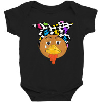 Leopard Headband Turkey Face Thanksgiving Boys Girls Kids Tank Top Baby Bodysuit | Artistshot