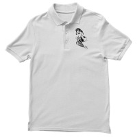 On The Phone Sexy Big Titty Lingerie Pinup Girl T Shirt Men's Polo Shirt | Artistshot