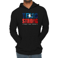 Texas Strong Pray For Texas Flag Map Lightweight Hoodie | Artistshot