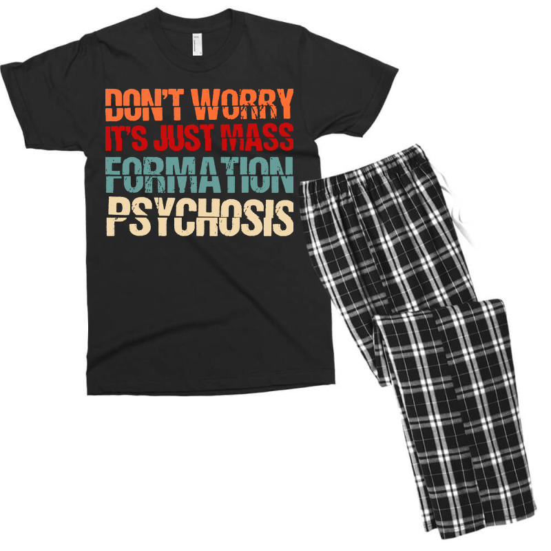 Its Just Mass Formation Psychosis Men's T-shirt Pajama Set by KopiAdem | Artistshot