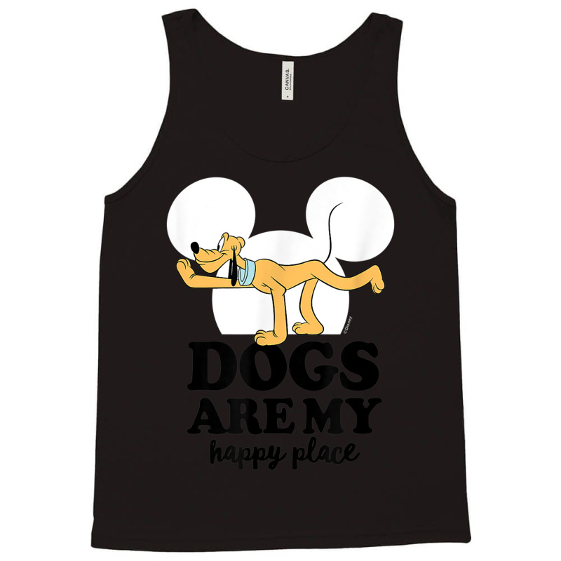 Funny Pluto Dogs Are My Happy Place Tank Top | Artistshot