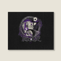 Funny Nightmare Before Christmas Valentines Jack True Love Landscape Canvas Print | Artistshot