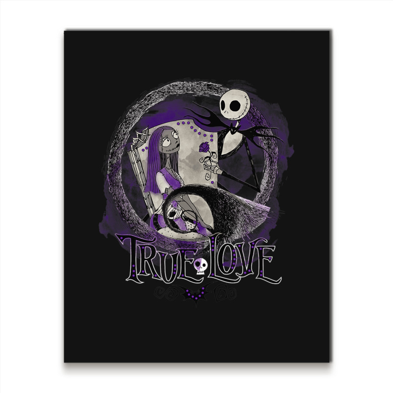 Funny Nightmare Before Christmas Valentines Jack True Love Metal Print Vertical | Artistshot