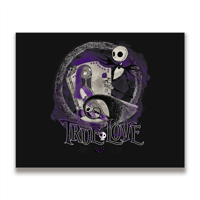 Funny Nightmare Before Christmas Valentines Jack True Love Metal Print Horizontal | Artistshot