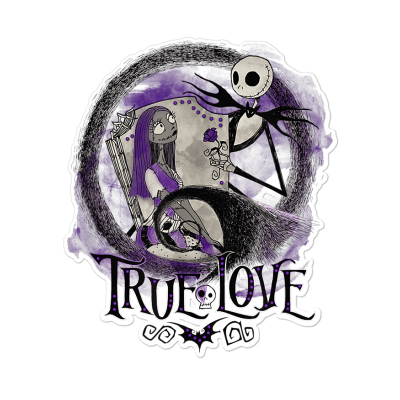 Funny Nightmare Before Christmas Valentines Jack True Love Sticker | Artistshot