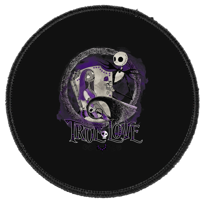 Funny Nightmare Before Christmas Valentines Jack True Love Round Patch | Artistshot