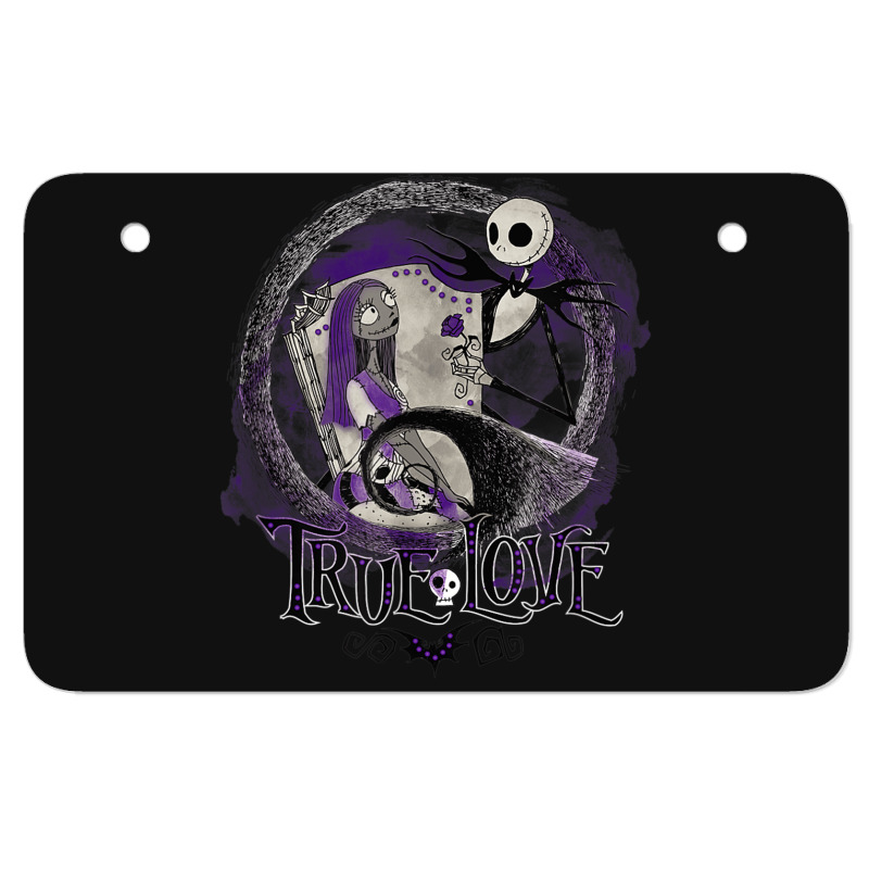 Funny Nightmare Before Christmas Valentines Jack True Love Atv License Plate | Artistshot