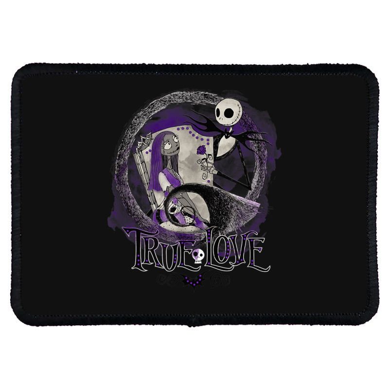 Funny Nightmare Before Christmas Valentines Jack True Love Rectangle Patch | Artistshot