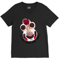 Cookie Puss V-neck Tee | Artistshot