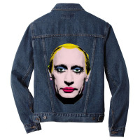 Banned In Russia Putin In Drag Men Denim Jacket | Artistshot