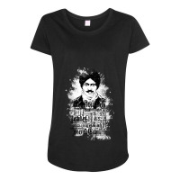 Mustache  Bharati Tamil Maternity Scoop Neck T-shirt | Artistshot