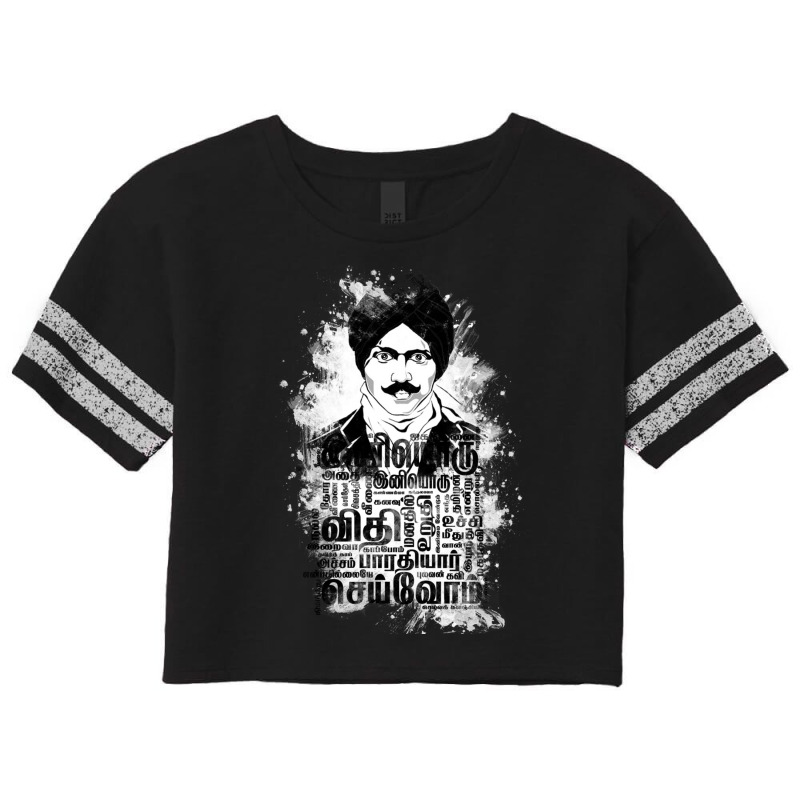 Mustache  Bharati Tamil Scorecard Crop Tee by cm-arts | Artistshot