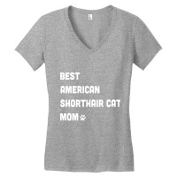 Best American Shorthair Cat Mom Funny Long Sleeve T Shirt Women's V-neck T-shirt | Artistshot