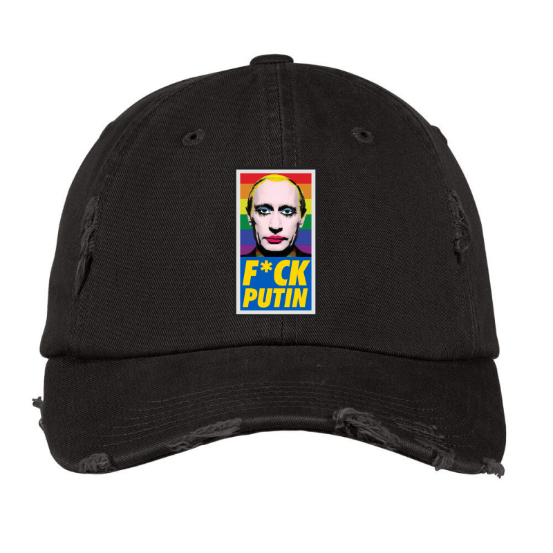 Fck Putin Vintage Cap by cm-arts | Artistshot