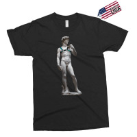 Michelangelo David Leather Harness Sculpture Art Male Statue Torso Exclusive T-shirt | Artistshot