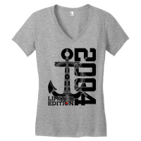 18 Year Capacity 2004 Limited Edition Sailor 18th Birthday Premium T S Women's V-neck T-shirt | Artistshot