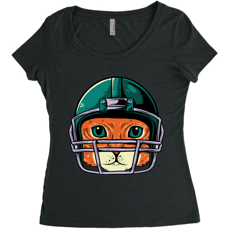 Player Cat Women's Triblend Scoop T-shirt by cm-arts | Artistshot