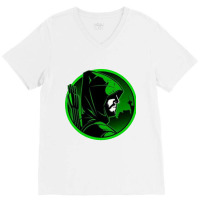 Detective Green Monster V-neck Tee | Artistshot