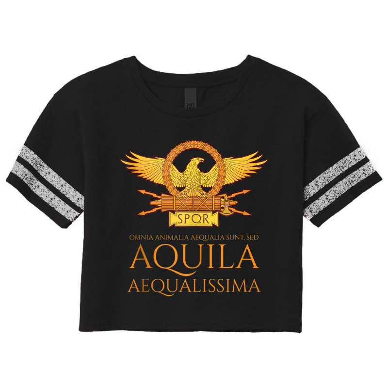 Ancient Rome   Latin Language   The Eagle Is The Most Equal Tank Top Scorecard Crop Tee by cm-arts | Artistshot