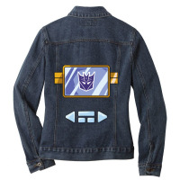 Soundwave Chest Ladies Denim Jacket | Artistshot