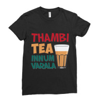 Tambi Tea Innum Varala Tamil Comedy Quote Chennai Ladies Fitted T-shirt | Artistshot