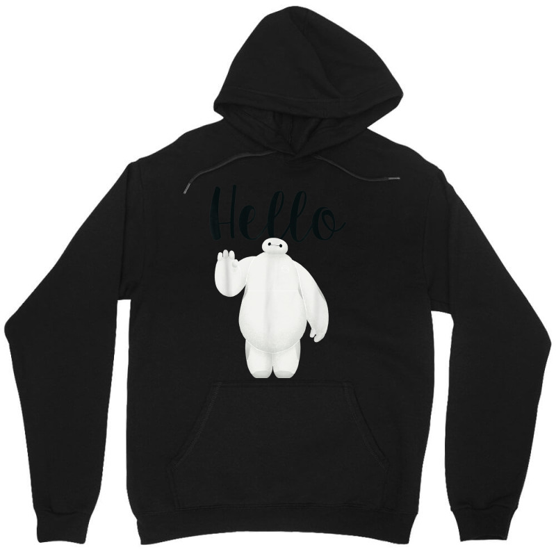 Funny Big Hero 6 Baymax Wave Hello Graphic Unisex Hoodie | Artistshot