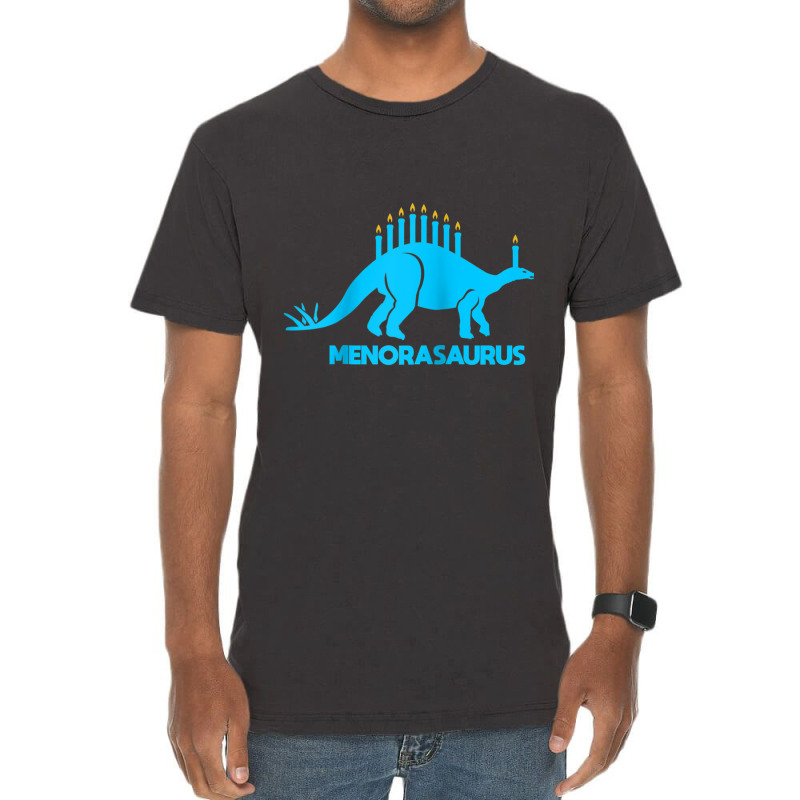 Funny Hanukkah Shirt Dinosaur Stegosaurus Dino Menorah Raglan Baseball Vintage T-shirt | Artistshot