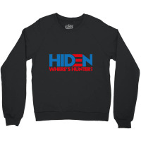 Hiden Wheres Hunter Crewneck Sweatshirt | Artistshot