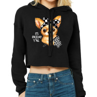 Chihuahua Dog Dirt Track Racing Checkered Race Flag Chihuahua Puppy 50 Cropped Hoodie | Artistshot