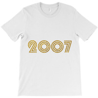 2007   Birth Year Milestone Birthday Retro Funk Disco Premium T Shirt T-shirt | Artistshot