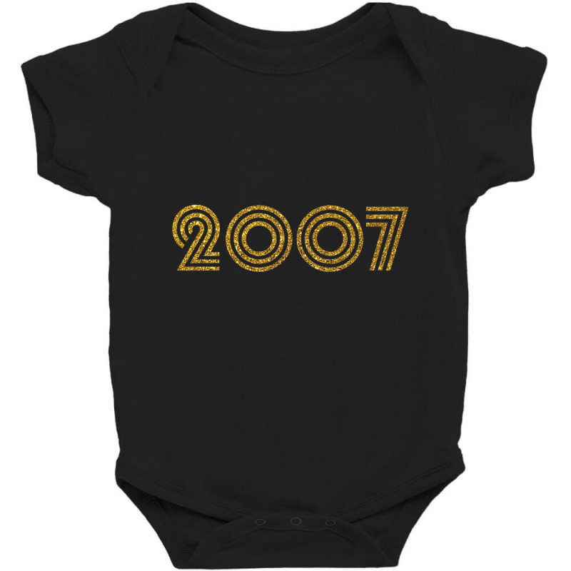 2007   Birth Year Milestone Birthday Retro Funk Disco Premium T Shirt Baby Bodysuit by cm-arts | Artistshot