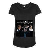 Team Edward Meme Twilight Maternity Scoop Neck T-shirt | Artistshot