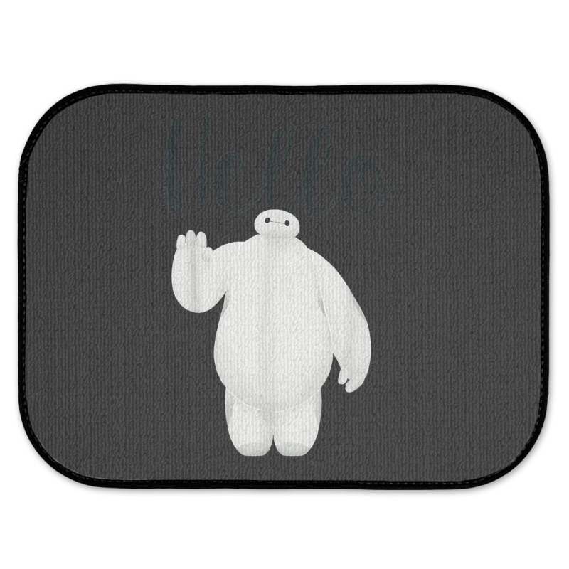 Funny Big Hero 6 Baymax Hello Wave Graphic Rear Car Mat | Artistshot