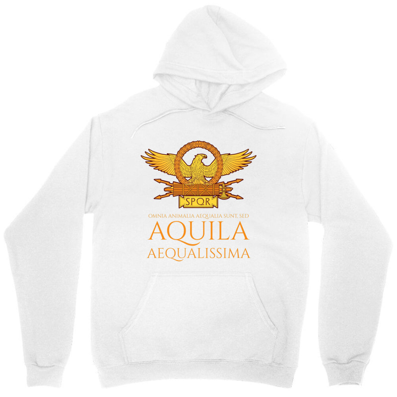 Ancient Rome   Latin Language   The Eagle Is The Most Equal Premium T Unisex Hoodie by cm-arts | Artistshot