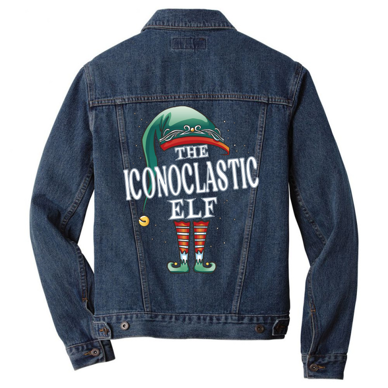 Iconoclastic Elf Christmas Group Xmas Pajama Party Long Sleeve T Shirt Men Denim Jacket by cm-arts | Artistshot