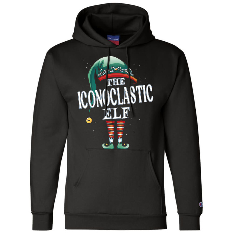 Iconoclastic Elf Christmas Group Xmas Pajama Party Long Sleeve T Shirt Champion Hoodie by cm-arts | Artistshot