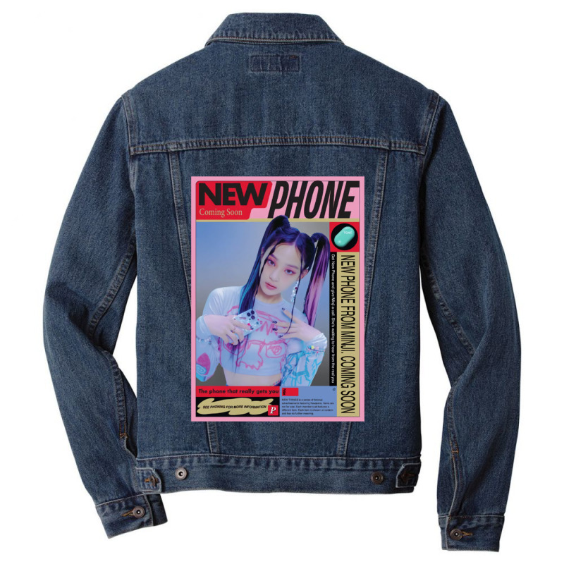 Newjeans, Newphone Mag Men Denim Jacket | Artistshot