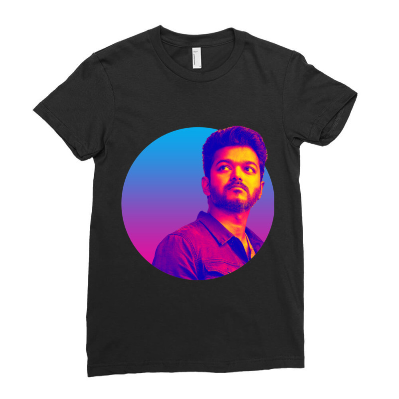 Thalapathy Vijay Classic Ladies Fitted T-Shirt by cm-arts | Artistshot