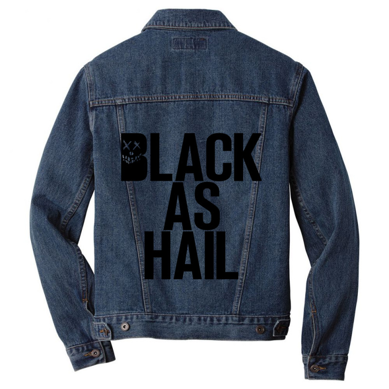 Black As Hail Cool Premium Men Denim Jacket by cm-arts | Artistshot