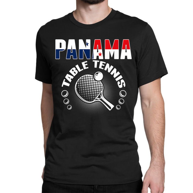 Panama Table Tennis Fans Jersey Panamanian Ping Pong Lovers Tank Top Classic T-shirt by cm-arts | Artistshot