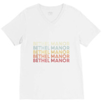 Bethel Manor Virginia Bethel Manor Va Retro Vintage Text Tank Top V-neck Tee | Artistshot