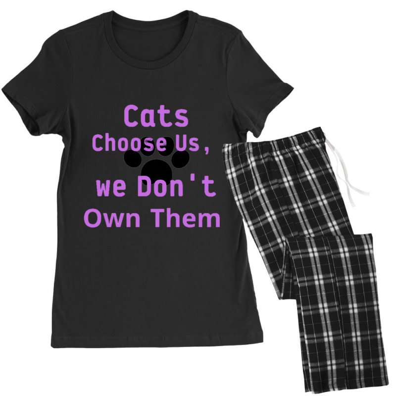 Cats Choose Us, We Dont Own Them Women's Pajamas Set by cm-arts | Artistshot