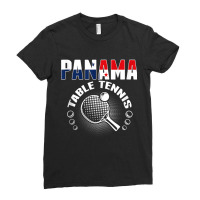 Panama Table Tennis Lovers Support Panamanian Ping Pong Team Tank Top Ladies Fitted T-shirt | Artistshot