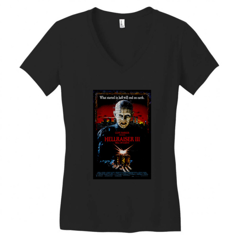 Hellraiser Iii  Hell On Earth (1992) Anthony Hickox Women's V-Neck T-Shirt by cm-arts | Artistshot